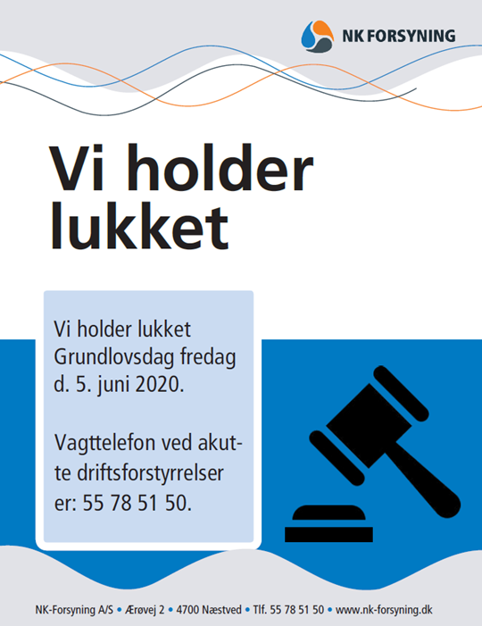 Lukket Grundlovsdag 2020
